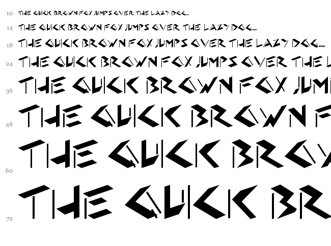 HFF Eye Sore font waterfall